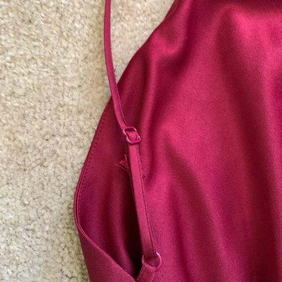 Red Satin Romper - Picture 3 of 4